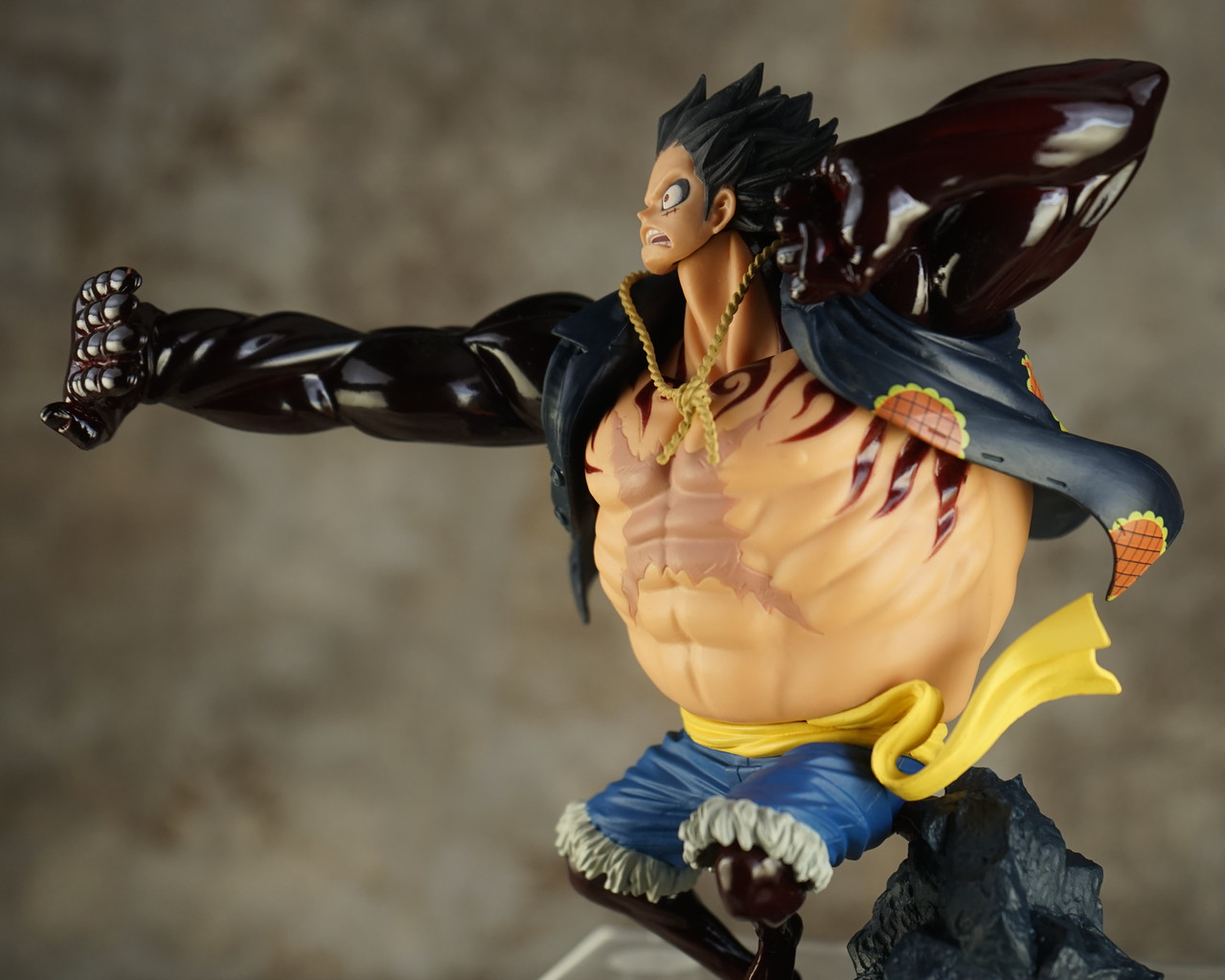 Luffy Gear 4 ของแท้ JP แมวทอง - Scultures Banpresto [โมเดลวันพีช]