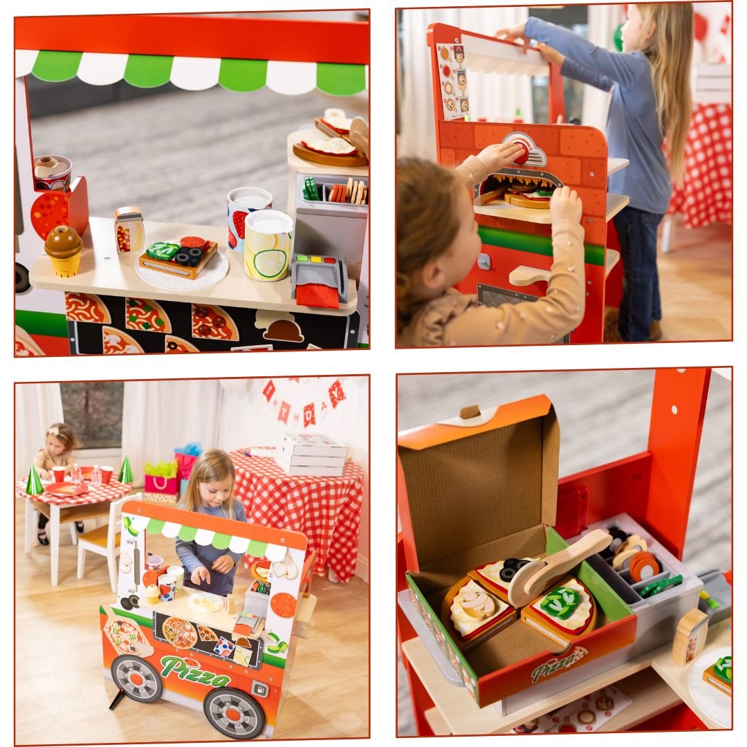 รถฟู๊ดทรัค,รถขายพิซซ่าและไอติม,ร้านค้าจำลอง,ของเล่นบทบาทสมมติ,ของเล่นเสริมพัฒนาการ,สื่อการสอนอนุบาลพร้อมส่ง