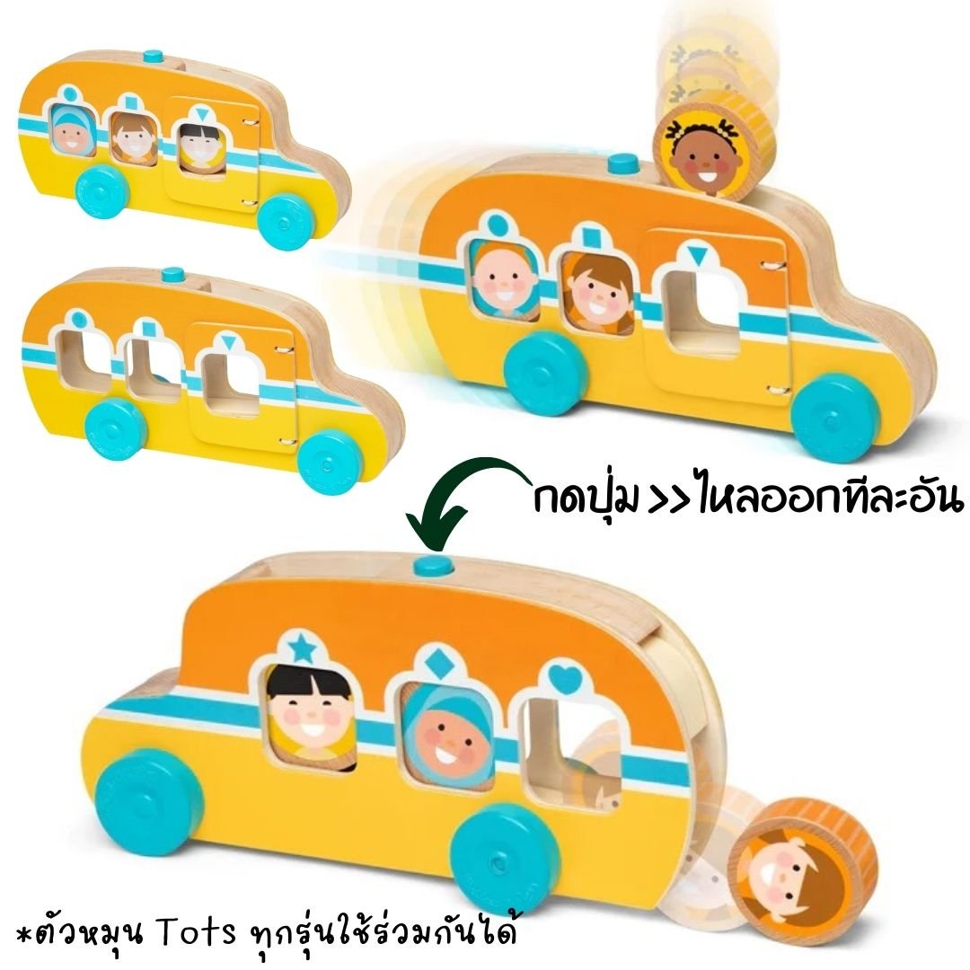รถโรงเรียนลูกกลิ้ง2ด้าน ,ของเล่นไม้,ลูกกลิ้ง,ของเล่นเสริมทักษะการเรียนรู้, ของเล่นเสริมพัฒนาการเด็กอนุบาล, สื่อการสอนปฐมวัย, พร้อมส่ง