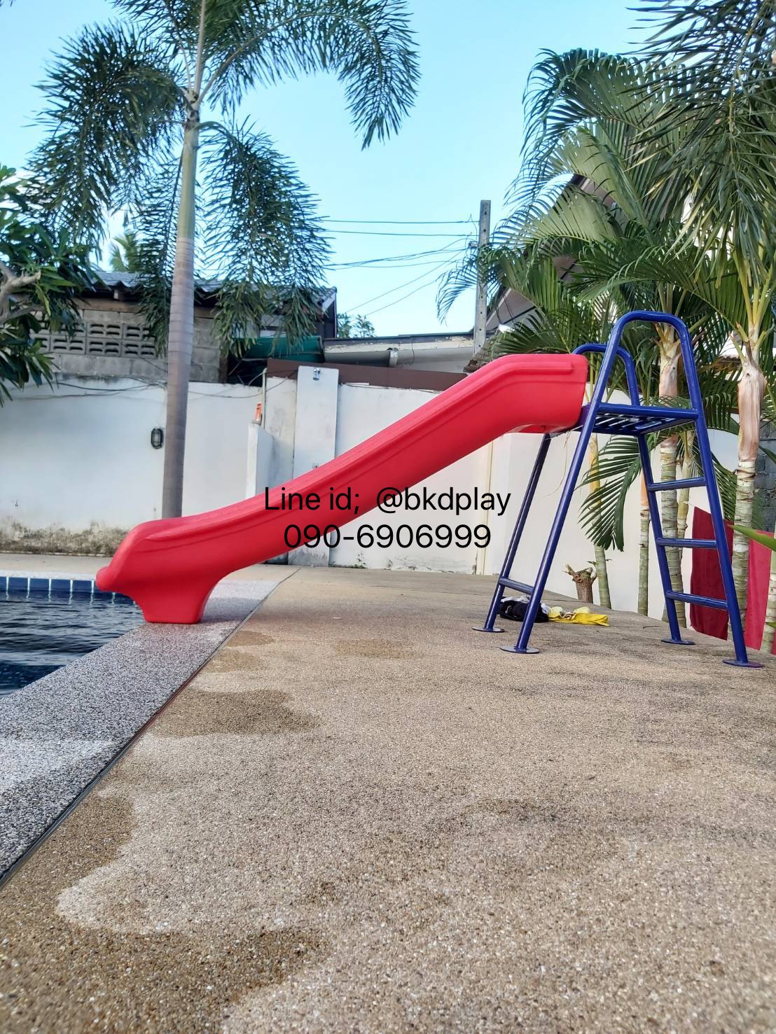 เครื่องเล่นสนาม,ของเล่นสนาม,สไลเดอร์วางขอบสระว่ายน้ำ สำหรับเด็ก โครงบันไดพร้อมรางสไลเดอร์ ,อะไหล่สไลเดอร์ กระดานลื่น พร้อมส่ง ราคาโรงงาน