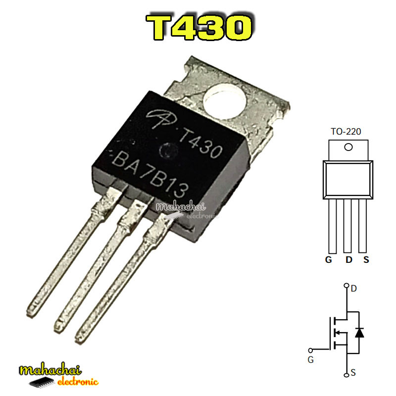 AOT430 T430 MOS FETสำหรับ อินเวอร์เตอร์ / ควบคุมมอเตอร์