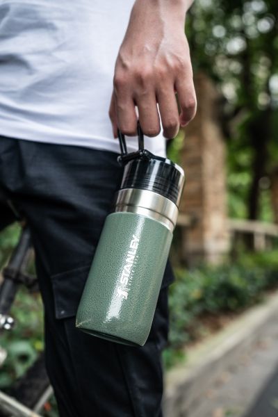 Go Vacuum Bottle 16Oz Hammertone Green