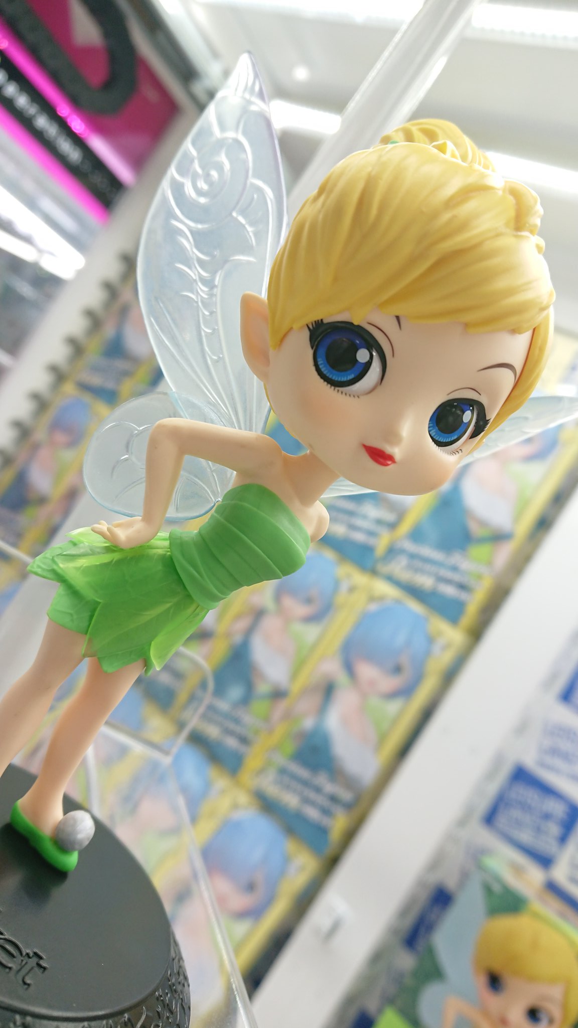Tinker Bell Leaf Drees - Pastel Color ของแท้ JP - Q Posket Banpresto [โมเดล Disney]