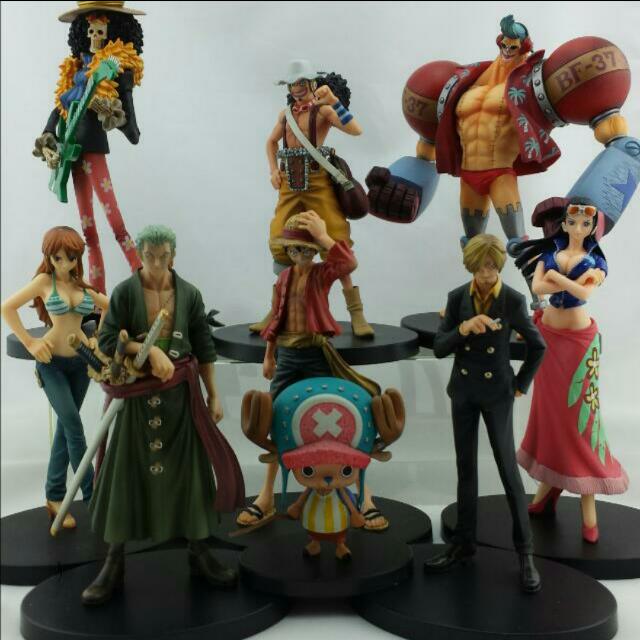 Straw Hat Pirates New World Set ของแท้ JP แมวทอง - Grandline Men / Lady Banpresto [โมเดลวันพีช] (9 ตัว)