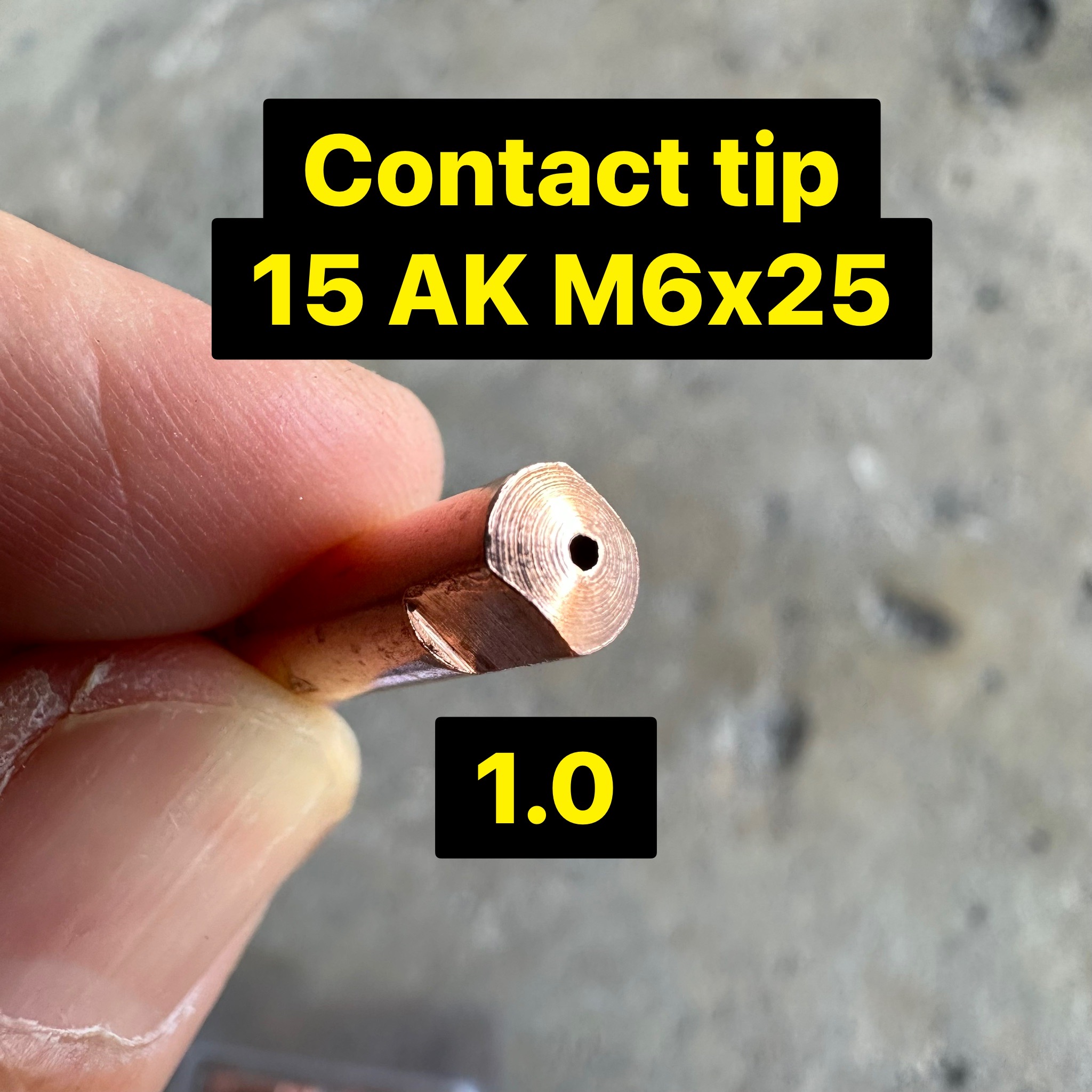 15AK คอนแทคทิป 0.8, 1.0 (6x25มม)