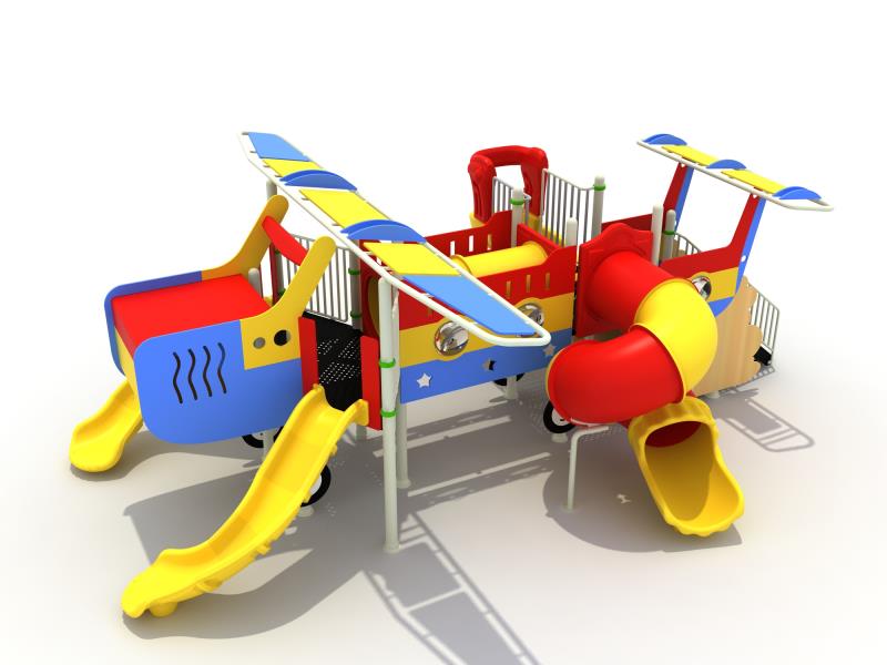 เครื่องเล่นสนาม สไลเดอร์ อุโมงค์ Jet plane เครื่องบินเจ็ตเครื่องเล่น, สนามเด็กเล่น เครื่องเล่นสนามกลางแจ้ง ในร่มราคาถูก เครื่องเล่นสนามปฐมวัย playground outdoorplayground ครุภัณฑ์สนามเด็กเล่น, สพฐ,โครงการโรงเรียนประชารัฐ ศูนย์พัฒนาเด็กเล็ก