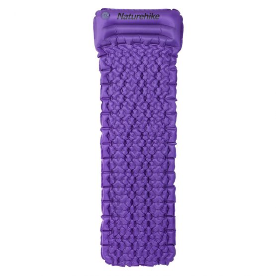 NH17T024-T : Ultralight TPU egg crate Air Mattress with pillow (Purple L)