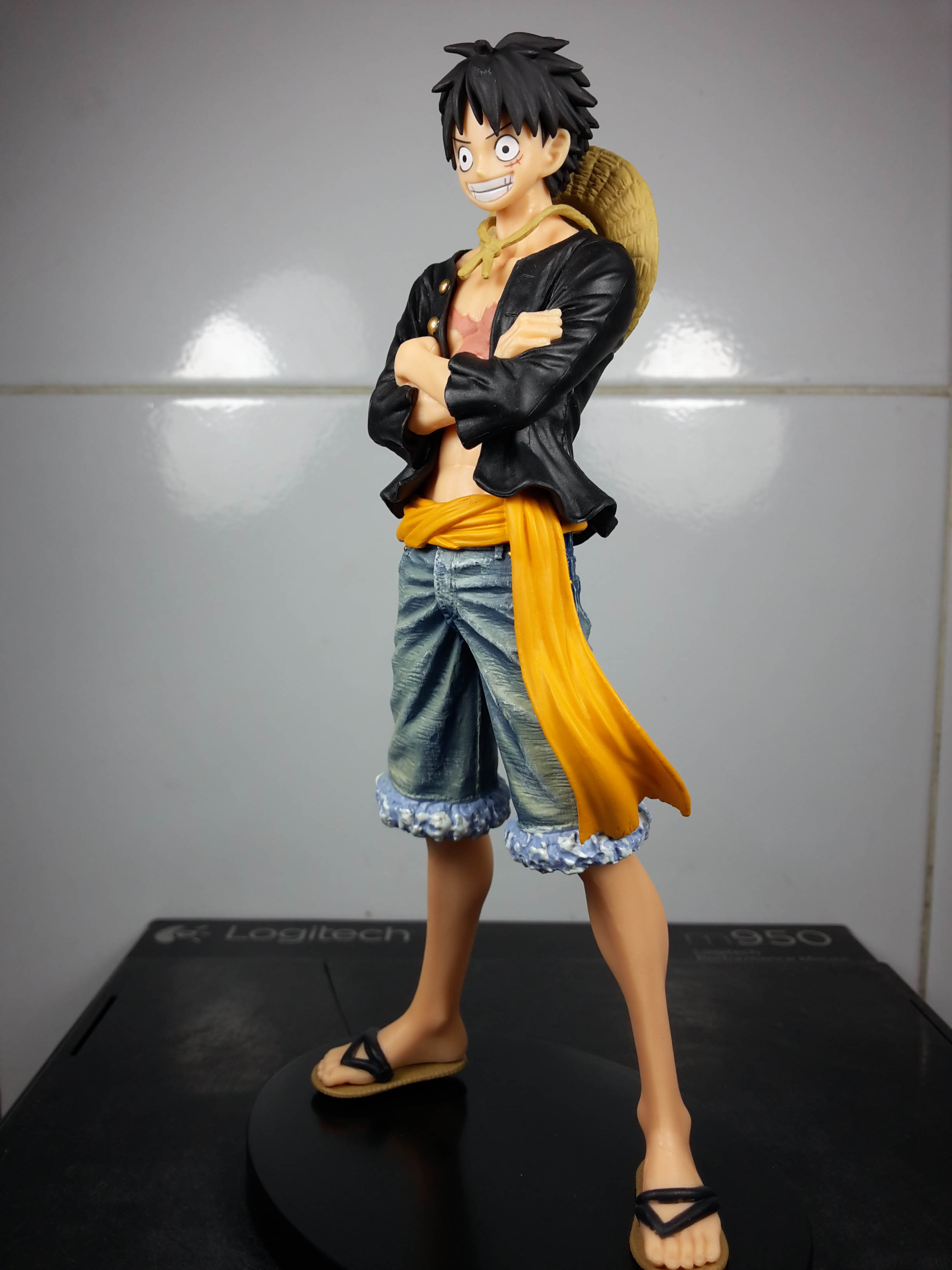 Luffy Special Color ของแท้ JP แมวทอง - Jeans Freak Banpresto [โมเดลวันพีช]