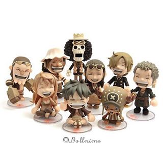Straw Hat Pirates Chikai Set ของแท้ JP แมวทอง - Besmile Bandai [โมเดลวันพีช] (9 ตัว)
