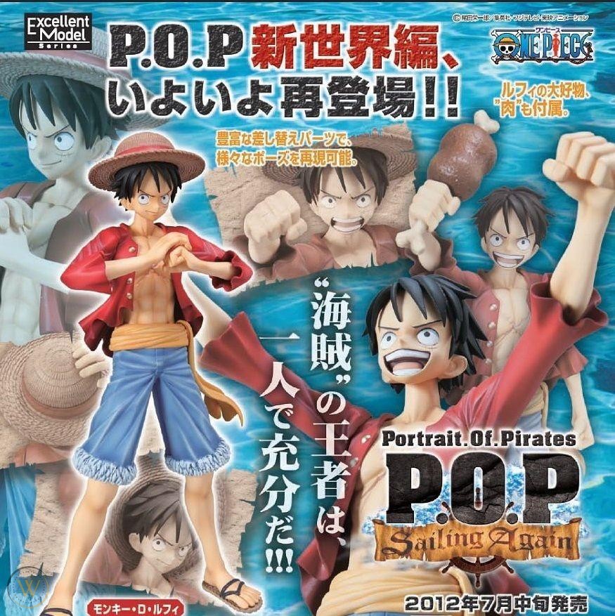 Straw Hat Pirates New World Set ของแท้ JP แมวทอง - POP Sailing Again Megahouse [โมเดลวันพีช] (9 ตัว)