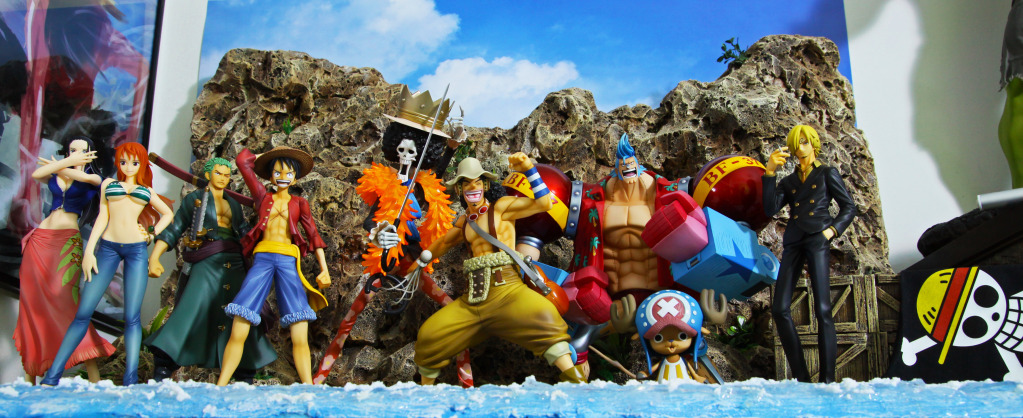 Straw Hat Pirates New World Set ของแท้ JP แมวทอง - POP Sailing Again Megahouse [โมเดลวันพีช] (9 ตัว)