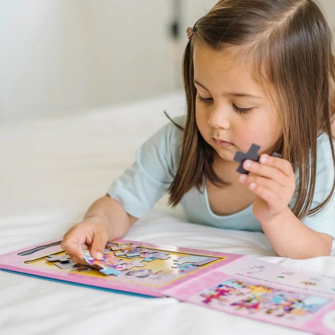 จิ๊กซอว์แม่เหล็ก 15 ชิ้น 2 ภาพ รูปเจ้าหญิง Magnetic Jigsaw Puzzles - Princesses ,ของเล่นเสริมพัฒนาการ,ของเล่นเด็ก,สื่อการสอน,อนุบาล,พร้อมส่ง