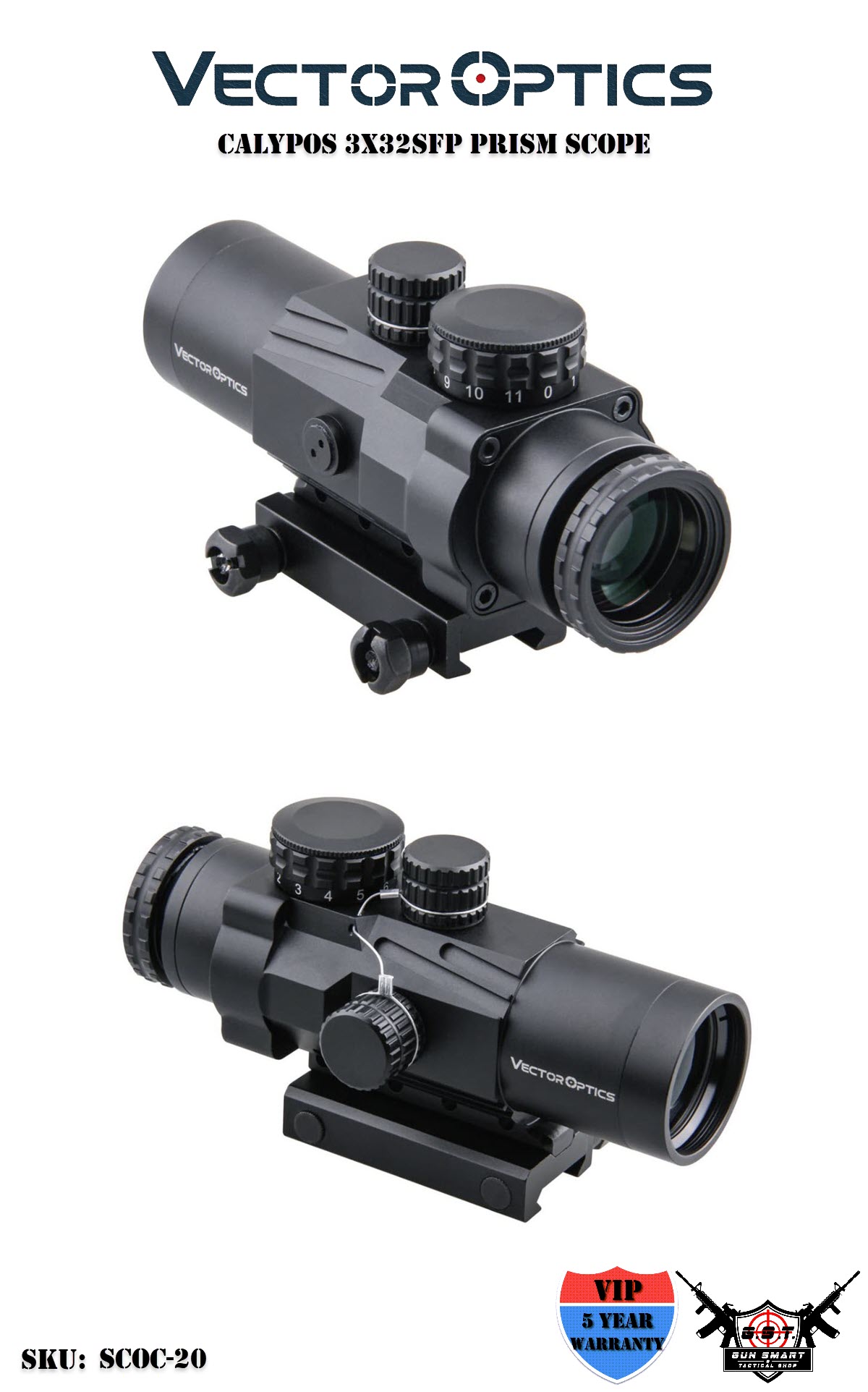 VECTOR OPTICS Calypso 3x32 レンズカバー付き VECTOR OPTICS Calypso 3x32 レンズカバー付き Vector Optics