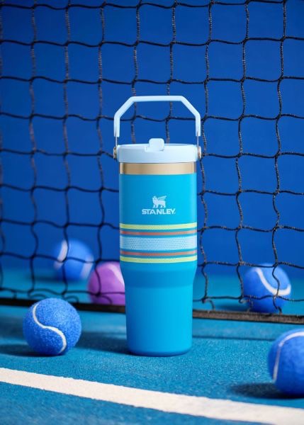 Varsity Iceflow™ Flip Straw Tumbler 30Oz Azure Mesh