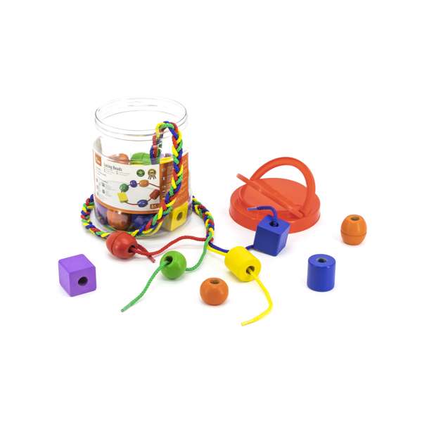 ชุดลูกปัดไม้ร้อยเชือกแสนสนุก, ของเล่นเสริมพัฒนาการ, ของเล่น, สื่อการสอน เด็กอนุบาล พร้อมส่ง