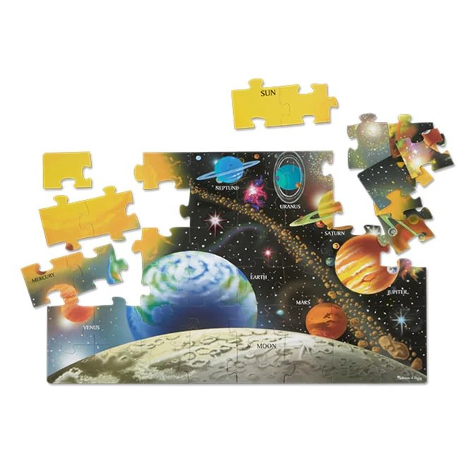 จิ๊กซอว์จัมโบ้ รุ่นระบบสุริยะ ,Melissa & Doug, ของเล่นเด็ก ,พัซเซิลไม้,ของเล่นเสริมพัฒนาการ,ของเล่นเด็ก,สื่อการสอน,อนุบาล,พร้อมส่ง