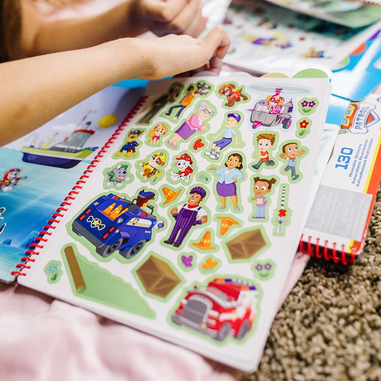สมุดสติ๊กเกอร์ PAW Patrol ชุด C ของเล่นเสริมพัฒนาการเด็ก เสริมทักษะการเรียนรู้ สื่อการสอนอนุบาล พร้อมส่ง