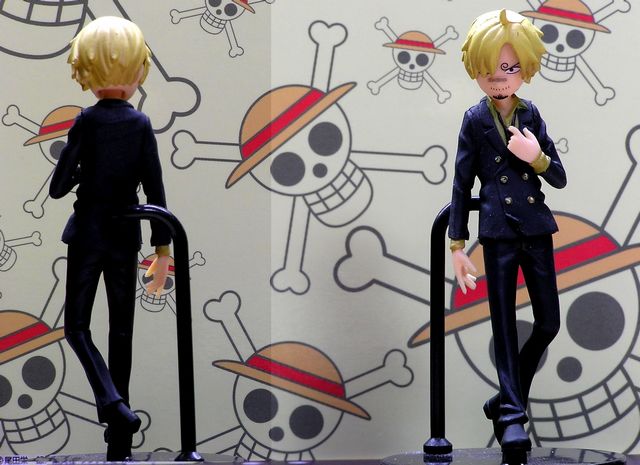 Sanji Extra Version ของแท้ JP แมวทอง - Half Age Characters Bandai [โมเดลวันพีช]
