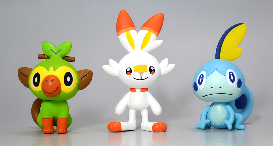 Grookey ของแท้ JP - Monster Collection Takara Tomy [โมเดลโปเกมอน]