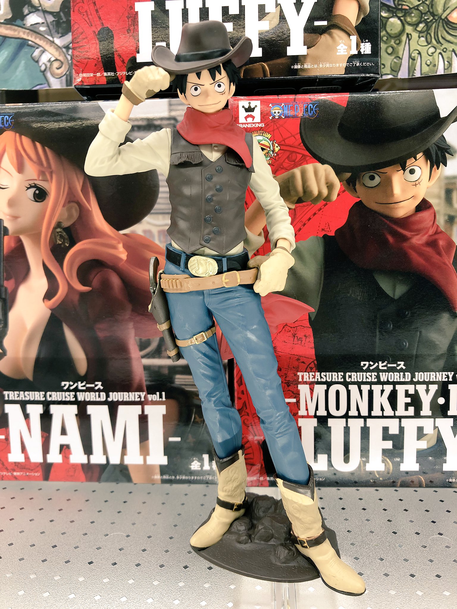 Luffy ของแท้ JP แมวทอง - Treasure Cruise World Journey Banpresto [โมเดลวันพีช]
