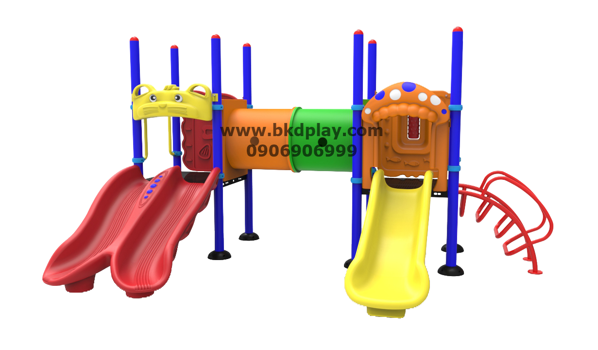 ชุดหอสไลด์-ท่อลอดอนุบาล-19เครื่องเล่นสนาม กลางแจ้ง เหล็ก, สไลเดอร์ใหญ่ สนามเด็กเล่นผลิตในไทย ขนาด350x390x200 ซม.
