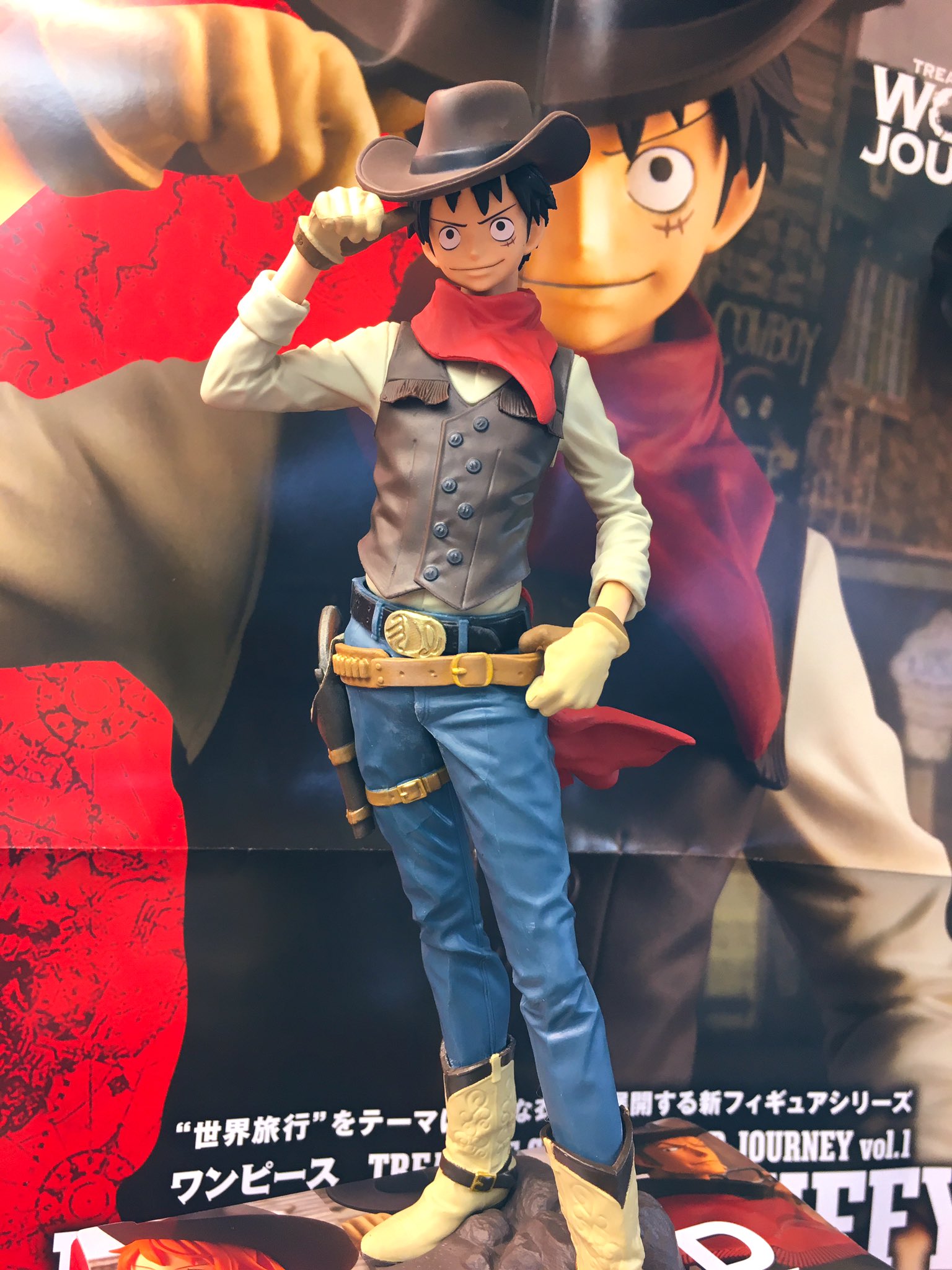 Luffy ของแท้ JP แมวทอง - Treasure Cruise World Journey Banpresto [โมเดลวันพีช]