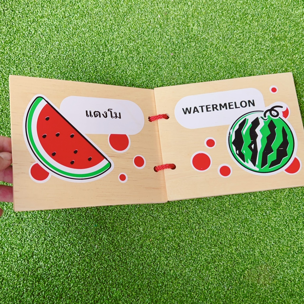 หนังสือไม้ผลไม้ ความรู้รอบตัวผลไม้ และสี พร้อมส่ง, ของเล่นไม้, สื่อการสอนอนุบาล,ปฐมวัย, ,ของเล่นเสริมพัฒนาการ, ของเล่นเสริมทักษะ