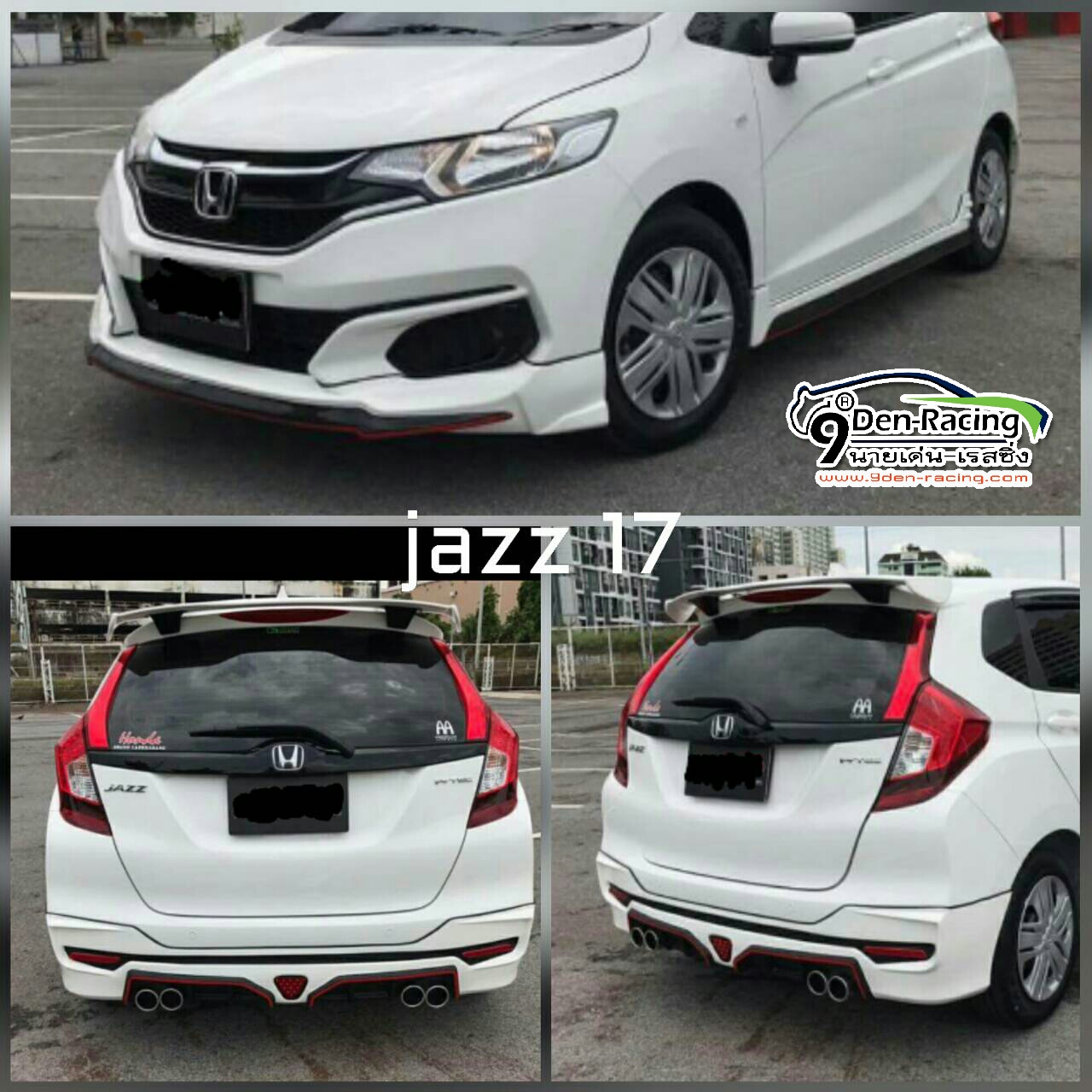 9DEN-MD-STYLE'17 VS HONDA JAZZ 2017-ON แค่เอาใจมา ก็ได้แระ 1000% กับท้ายท่อคู่แท้ พร้อมแล้วที่จะไปกับคุณ