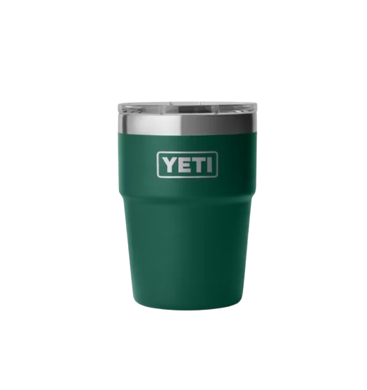 Rambler 16Oz Stackable Cup with Magslider Lid Black Forest Green