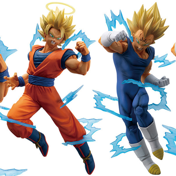Goku VS Vegeta ของแท้ JP แมวทอง - Dokkan Battle Collab Banpresto [โมเดลดราก้อนบอล] (2 ตัว)