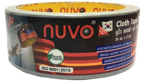 เทปผ้า [NUVO] 36mm. สีดำ