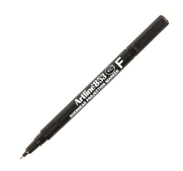 ปากกาเขียนแผ่นใส [ARTLINE] EK853 F ลบไม่ได้ ดำ
