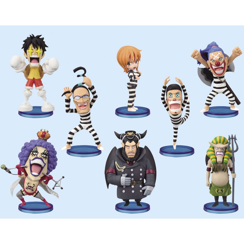 Impel Down Set ของแท้ JP แมวทอง - WCF Banpresto [โมเดลวันพีช] (8 ตัว)