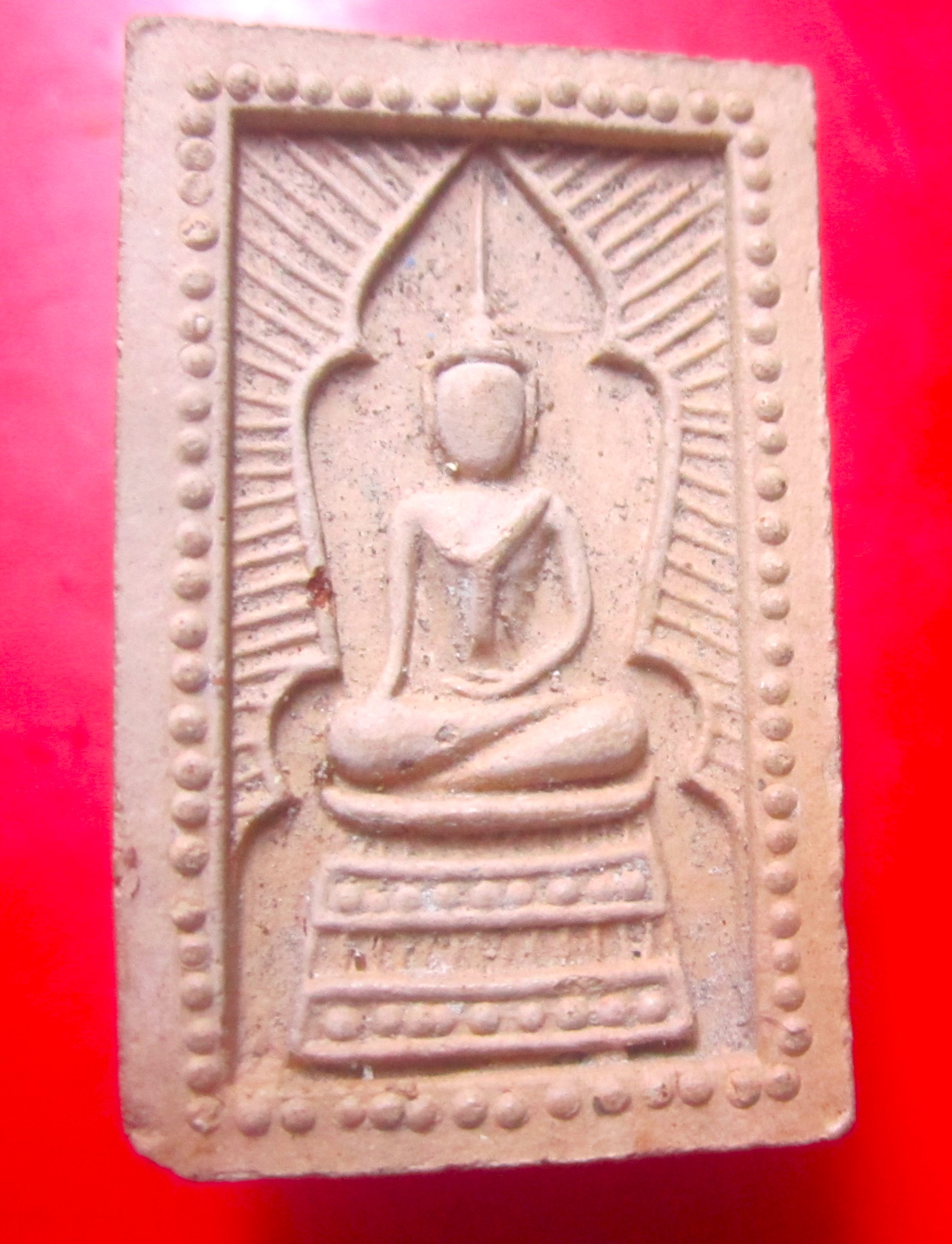 พระสมเด็จแหวกม่านเนื้อดิน หลวงพ่อพร้า วัดโคกดอกใม้ จ.ชัยนาท