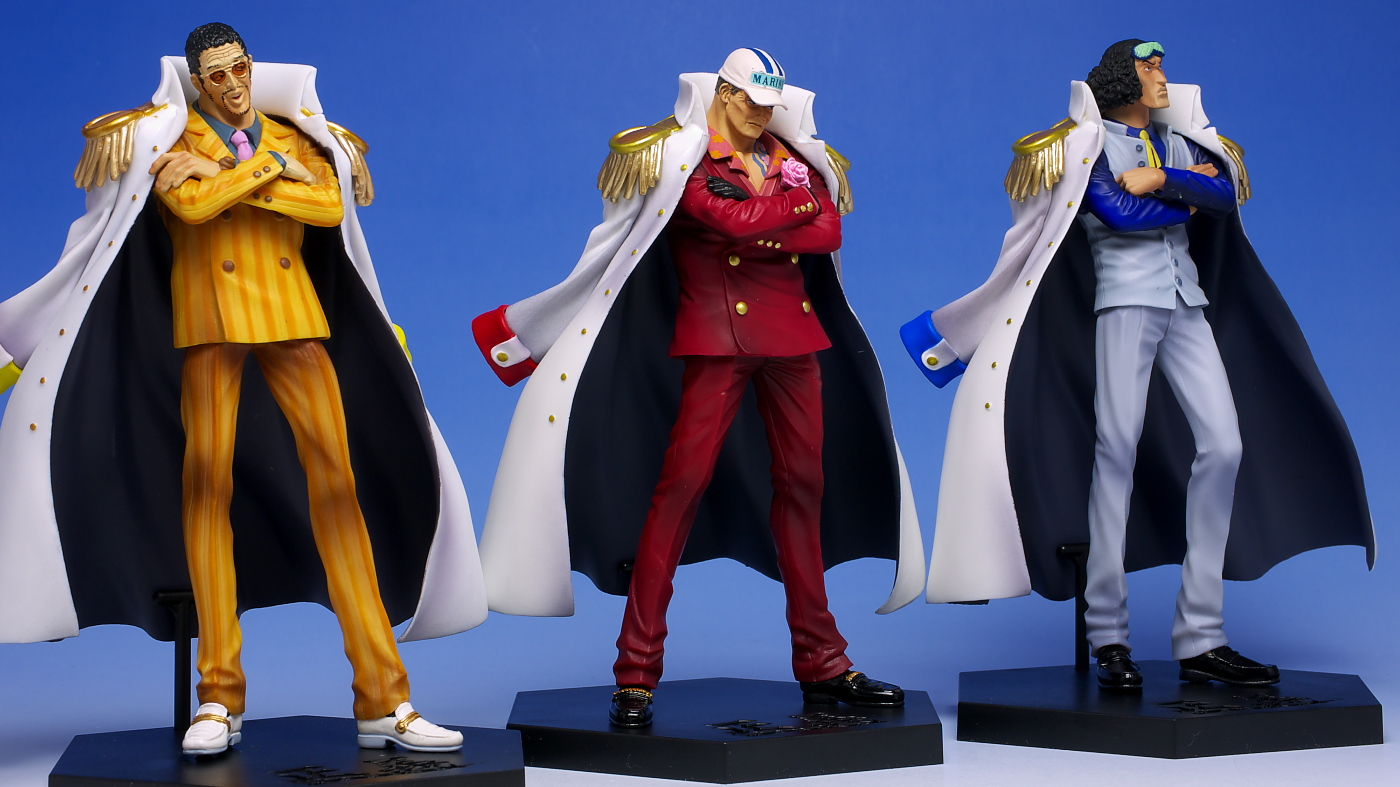 Marine Admiral Set ของแท้ JP แมวทอง - DX Banpresto [โมเดลวันพีช] (4 ตัว)