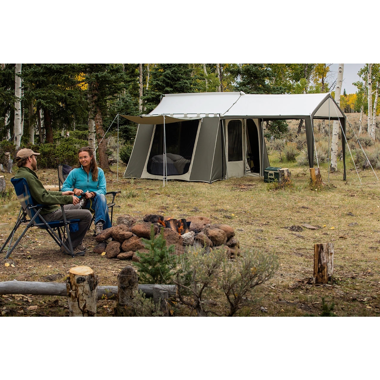 Kodiak 12 x 9 ft. Cabin Tent with Deluxe Awning