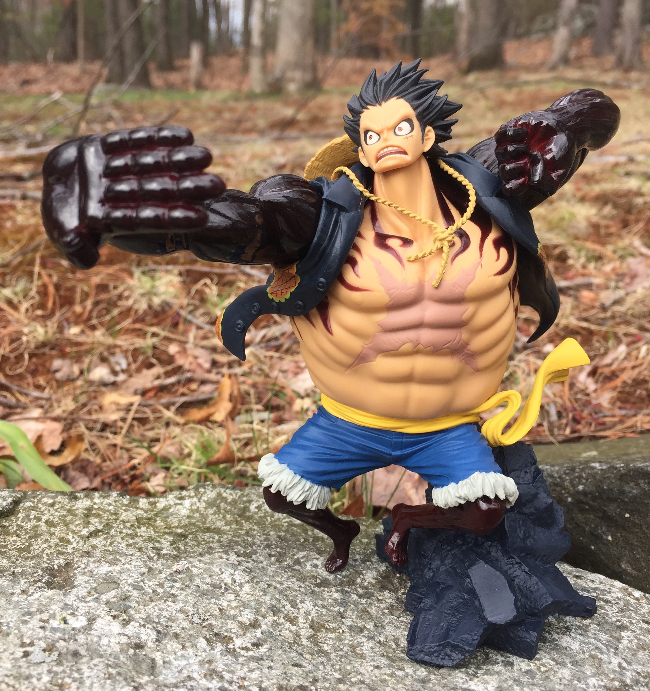 Luffy Gear 4 ของแท้ JP แมวทอง - Scultures Banpresto [โมเดลวันพีช]