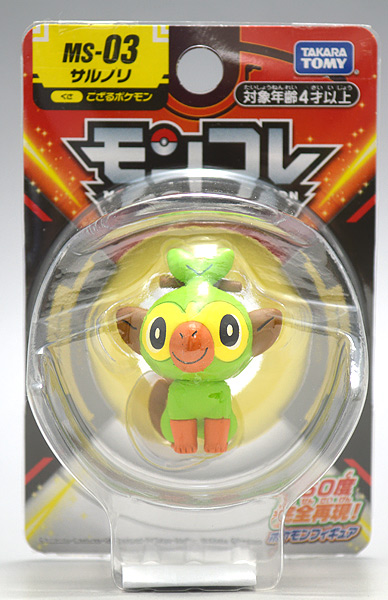 Grookey ของแท้ JP - Monster Collection Takara Tomy [โมเดลโปเกมอน]