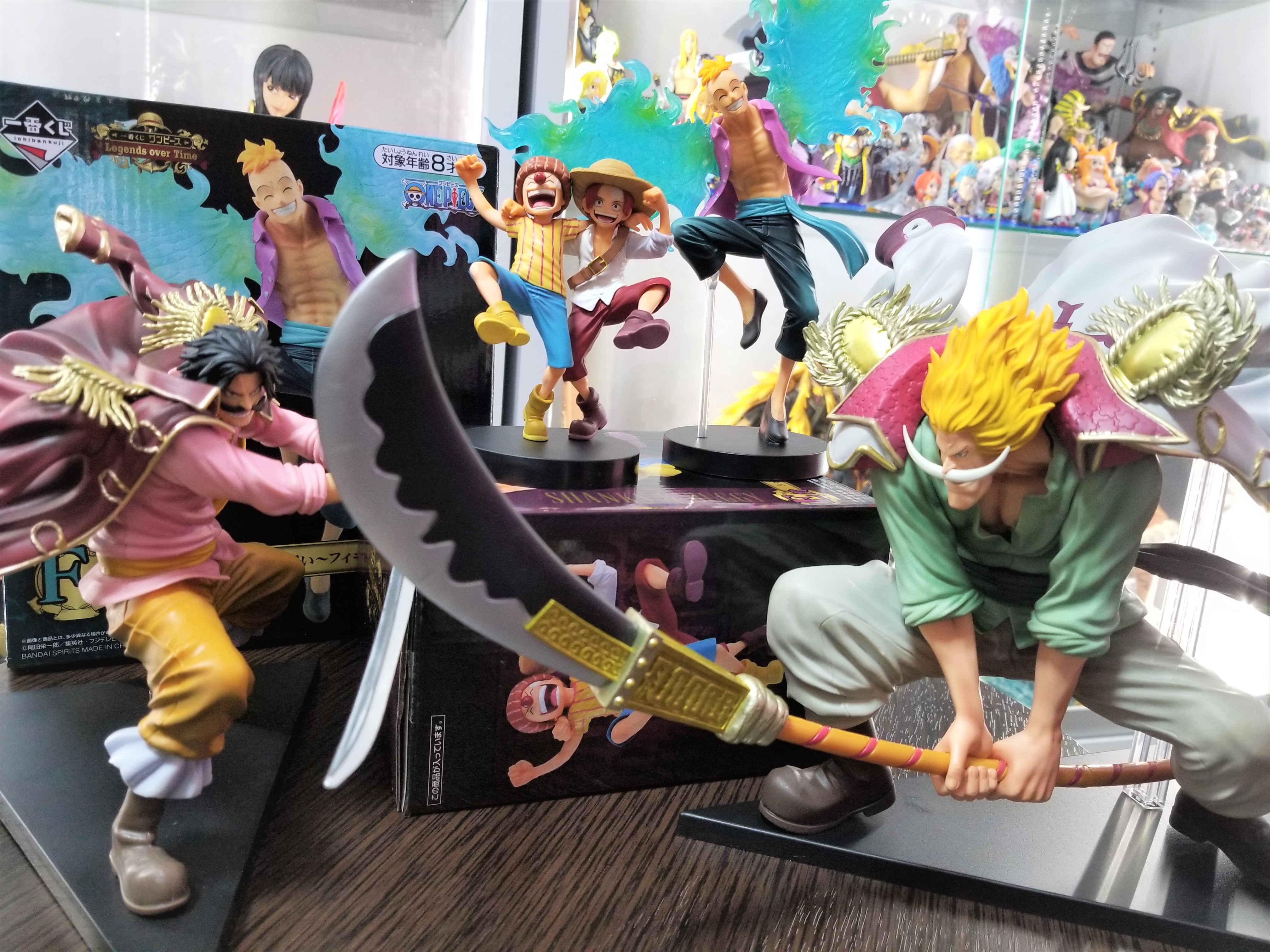 Gol D Roger VS Edward Newgate ของแท้ JP แมวทอง - Ichiban Kuji Banpresto [โมเดลวันพีช] (2 ตัว)