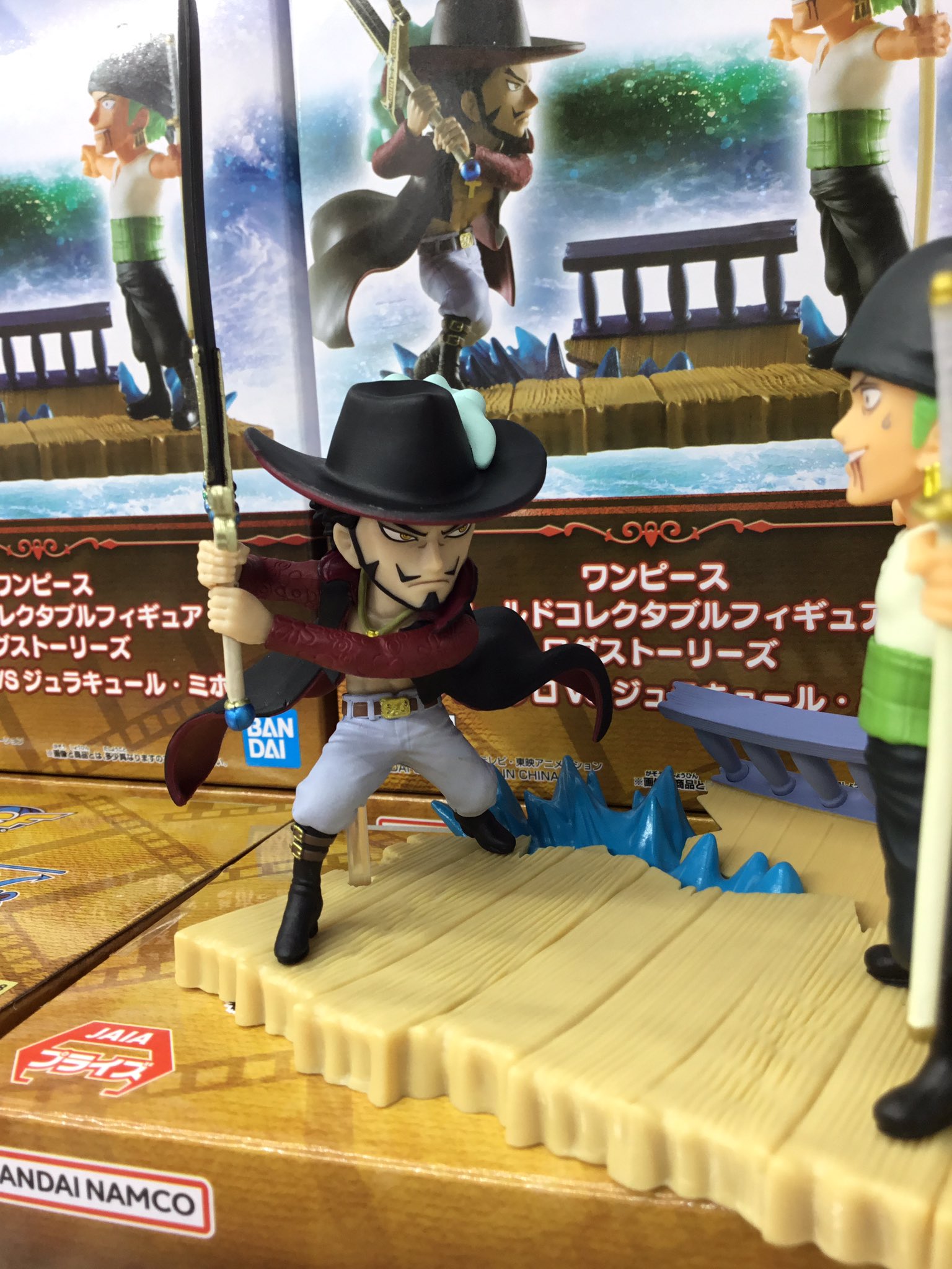 Zoro & Mihawk ของแท้ JP แมวทอง - WCF Banpresto [โมเดลวันพีช] (2 ตัว)