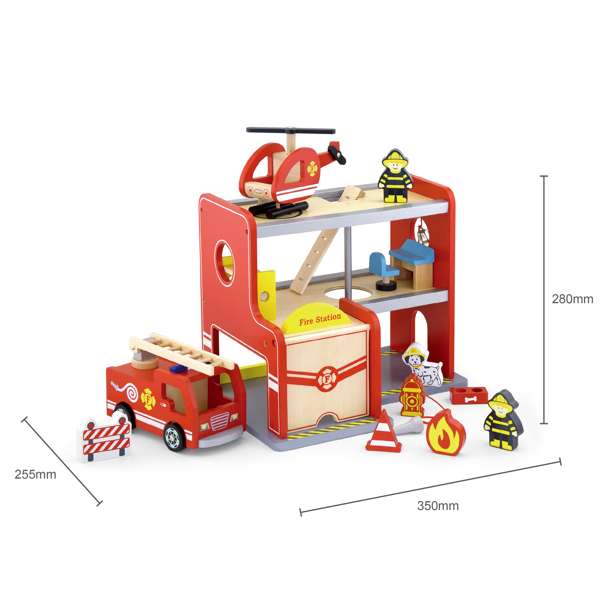 ชุดของเล่นไม้สถานีดับเพลิง, ของเล่นเสริมทักษะ,ของเล่นเสริมพัฒนาการเด็ก, สือการสอนครูปฐมวัย, พร้อมส่ง
