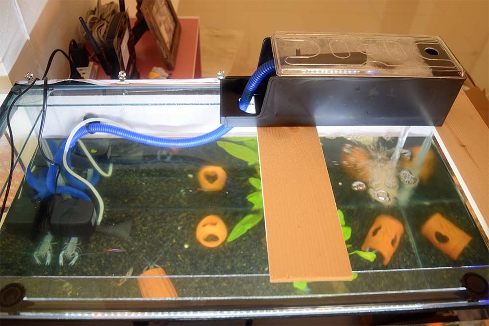 กรองบน ปั้มแยก 20W. รุ่นRS-268A กำลังแรง ติดตั้งง่าย แถมฟรีใยแก้วอย่างดี