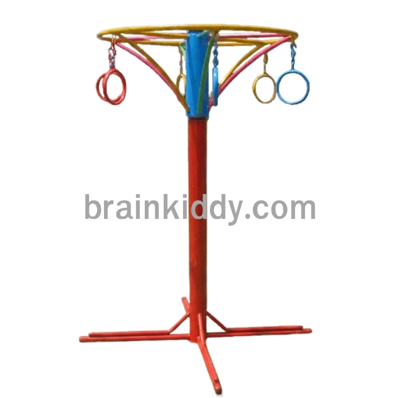 ห่วงโหนหมุน 6 ห่วง, เครื่องเล่นสนามกลางแจ้ง , เครื่องเล่นสนามแบบเหล็ก,ชิงช้า,สไลเดอร์,โยกเยกเหล็ก, ม้าหมุน, OutdoorPlayground, ราคาโรงงาน ขนาด 120x120x170 ซม.