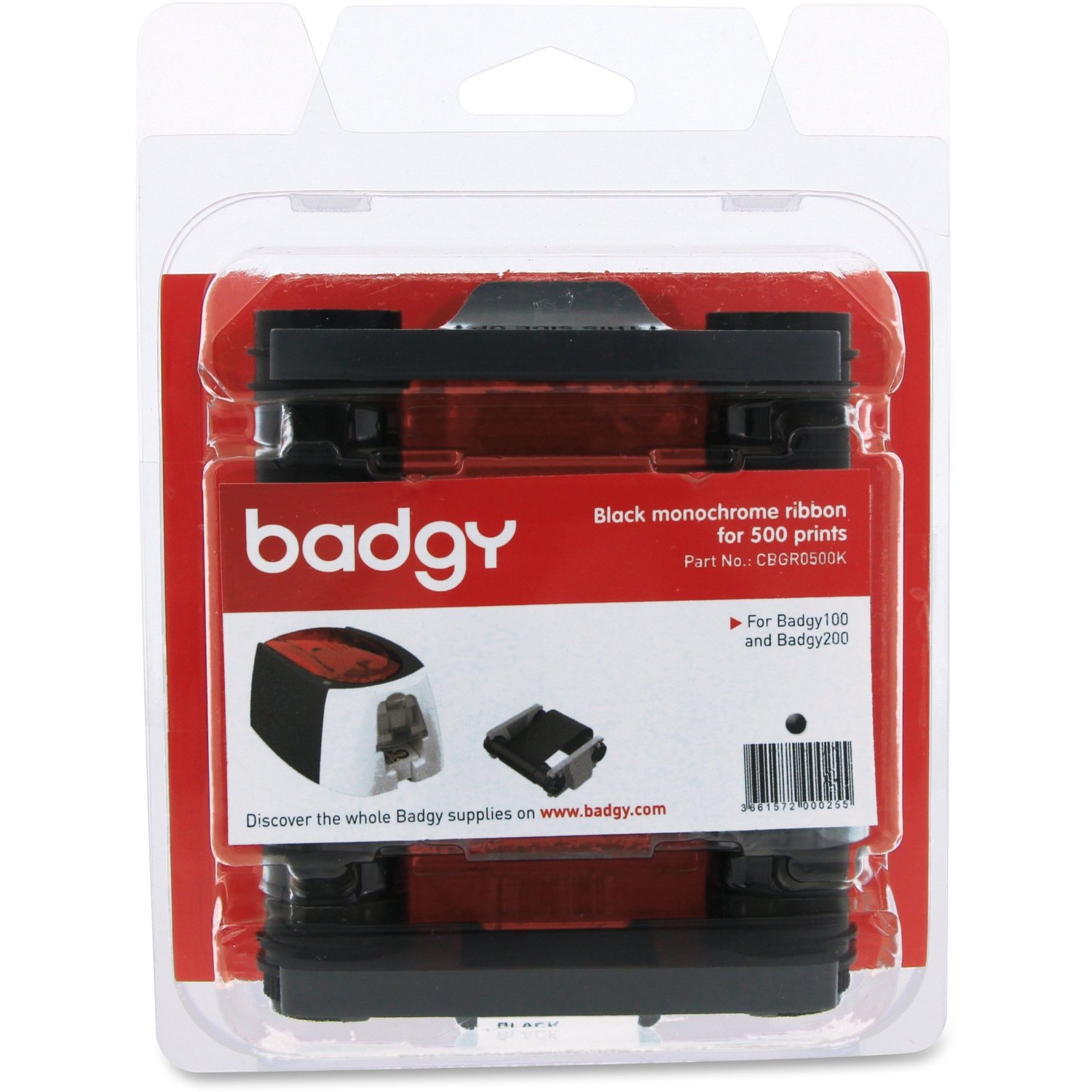 หมึกพิมพ์ สีดำ เครื่องพิมพ์บัตร Evolis รุ่น Badgy 100 และ Badgy 200