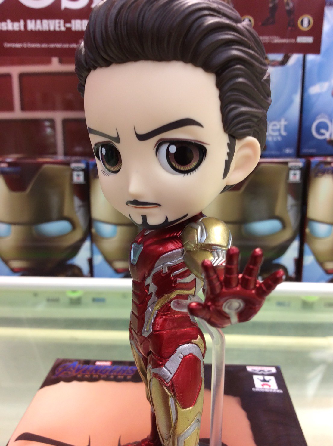 Iron Man - ver.B ของแท้ JP - Q Posket Banpresto [โมเดล Marvel]