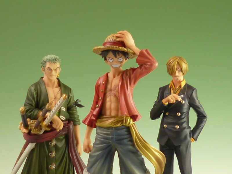Straw Hat Pirates New World Set ของแท้ JP แมวทอง - Grandline Men / Lady Banpresto [โมเดลวันพีช] (9 ตัว)