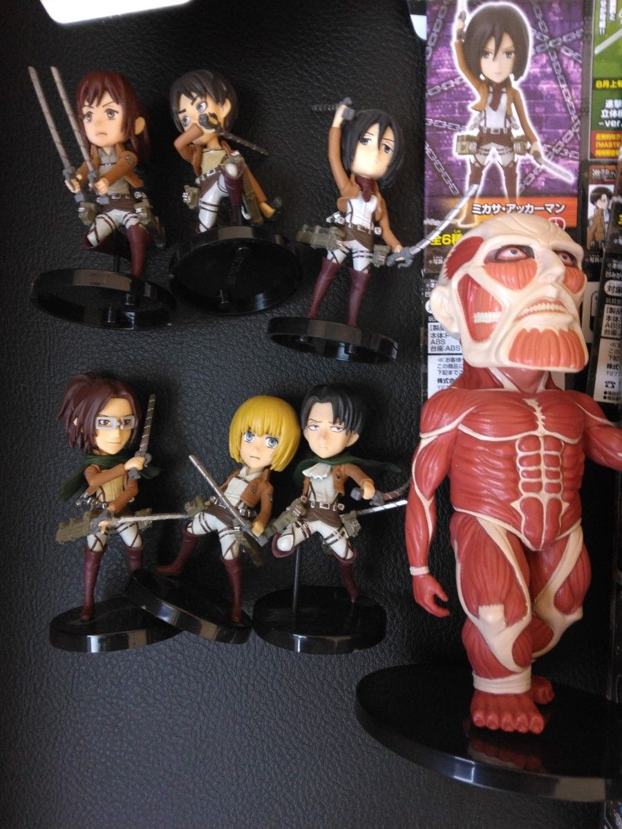 Titan Set ของแท้ JP - WCF Banpresto [โมเดล Attack of Titan] (7 ตัว)