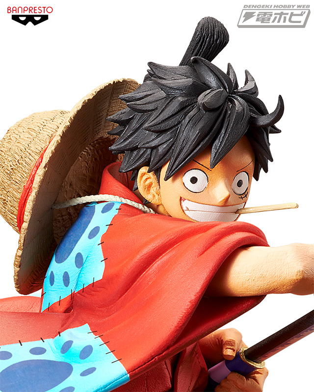 Luffy Wano ของแท้ JP แมวทอง - King of Artist Banpresto [โมเดลวันพีช]