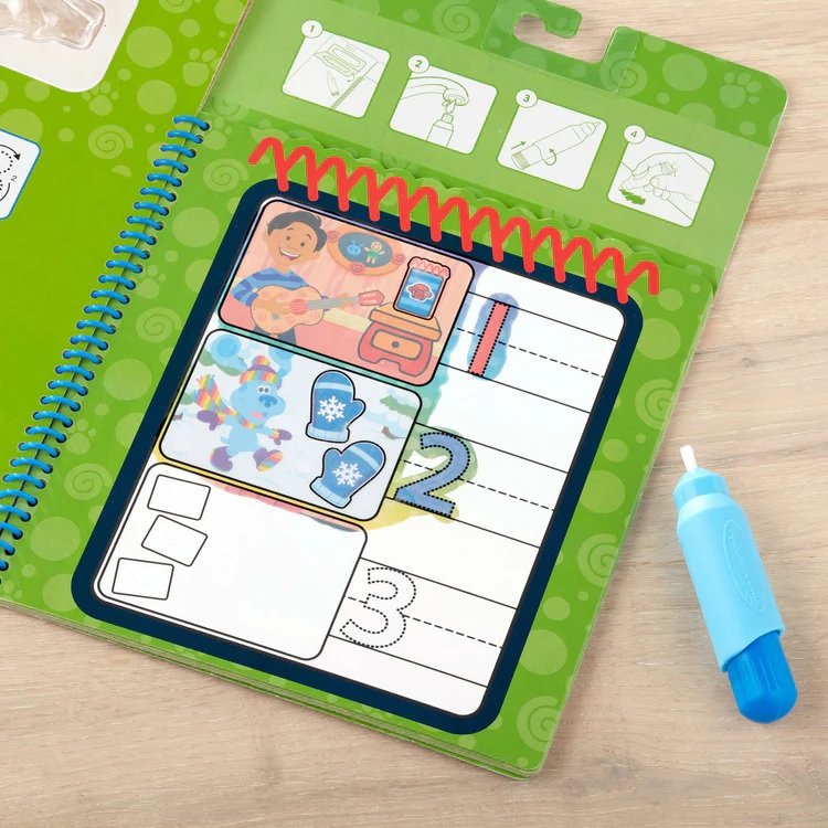 สมุดระบายสีด้วยน้ำ Blue's Clues ชุด A ของเล่นเสริมพัฒนาการเด็ก เสริมทักษะการเรียนรู้ สื่อการสอนอนุบาล พร้อมส่ง