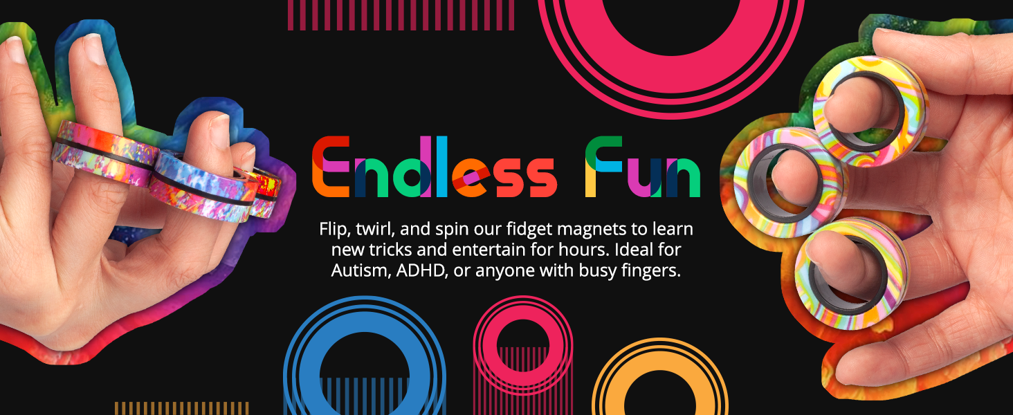 Magnetic Fidget Rings ของแท้ USA - BunMo [ สินค้าพร้อมส่ง ]